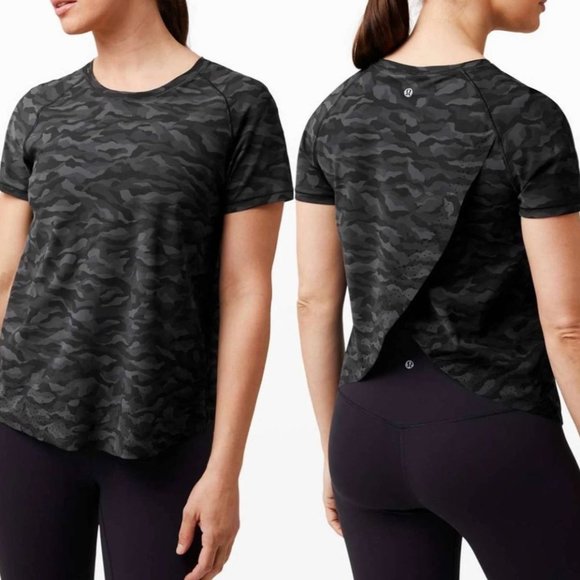 lululemon camo short sleeve - Picture 1 of 3
